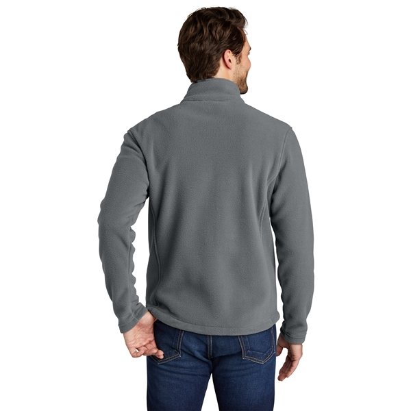 aerial view a deep smoke port authority fleece jacket - mens, image 4 of 6