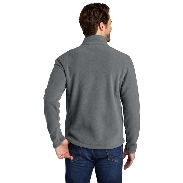 aerial view a deep smoke port authority fleece jacket - mens, image 4 of 4