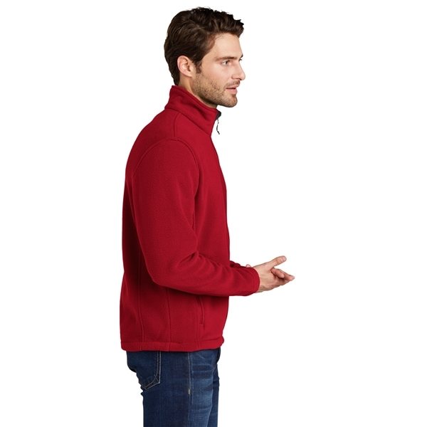 aerial view a true red port authority fleece jacket - mens, image 3 of 6