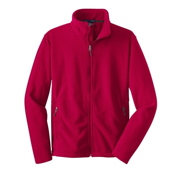aerial view a true red port authority fleece jacket - mens, image 5 of 6