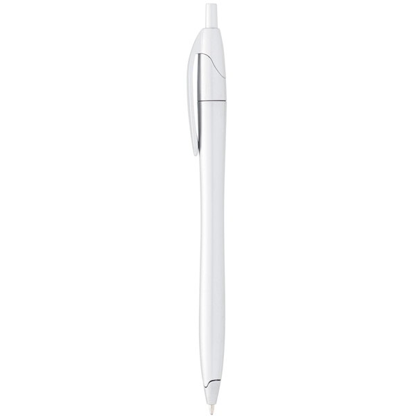 aerial view a silver cougar multi color click ballpoint pen, custom pens, image 2 of 4