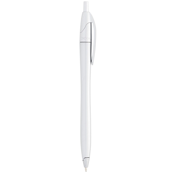 aerial view a silver cougar multi color click ballpoint pen, custom pens, image 3 of 4