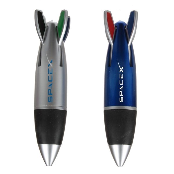Silver 4 Color Rocket Pen