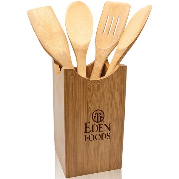 5pc Bamboo Cutlery Set