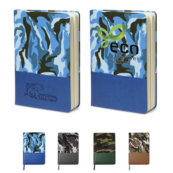 5 X 8 Hard Cover Camo Canvas Journal
