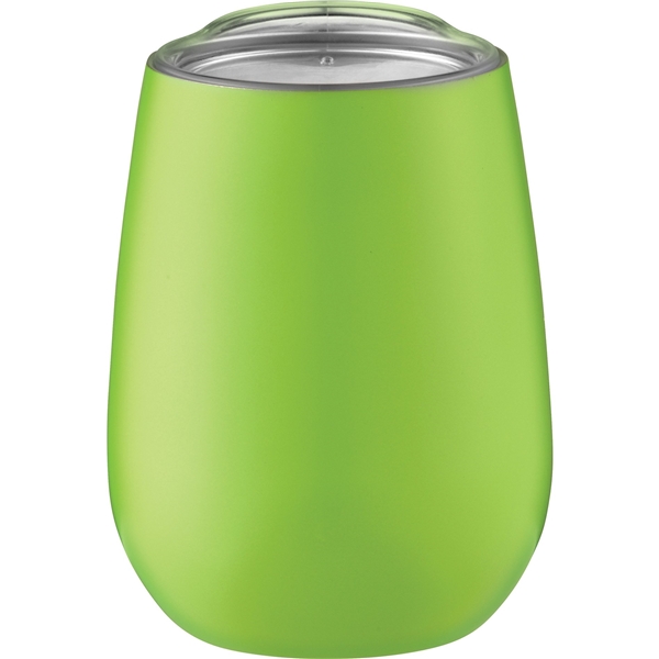 aerial view a lime green neo vacuum insulated stainless steel cup - 10 oz., image 2 of 3