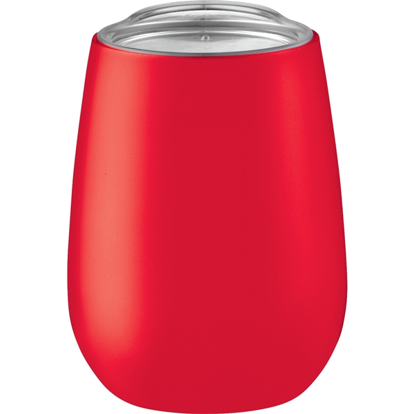 aerial view a red neo vacuum insulated stainless steel cup - 10 oz., image 2 of 2