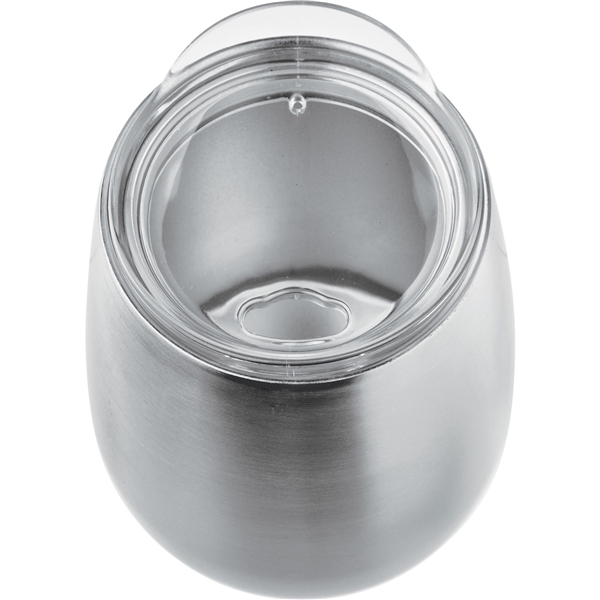 aerial view a silver neo vacuum insulated stainless steel cup - 10 oz., image 3 of 3