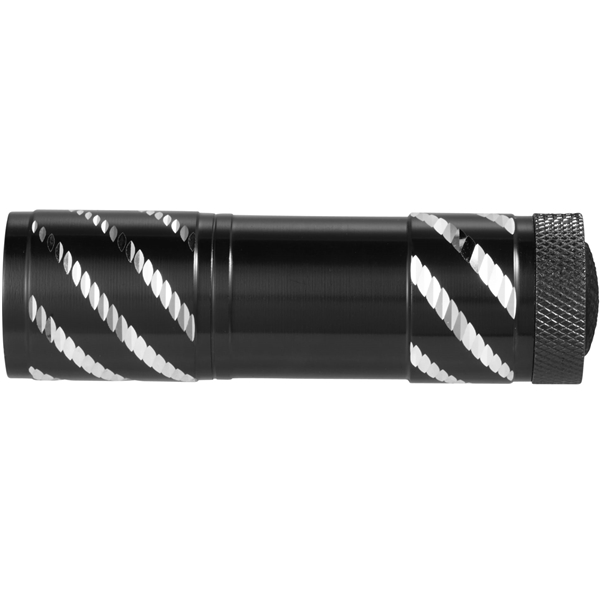 aerial view a black astro aluminum mini flashlight, image 3 of 3