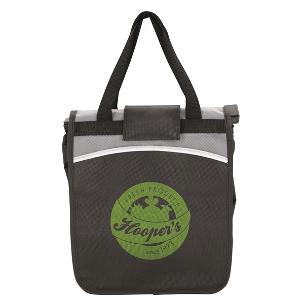 aerial view a black good value(tm) expandable grocery cart tote, image 2 of 8