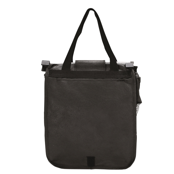 aerial view a black good value(tm) expandable grocery cart tote, image 4 of 8