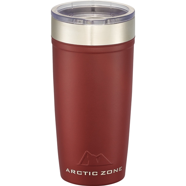 aerial view a brick red arctic zone(r) titan thermal hp(r) copper tumbler 20oz, image 3 of 3