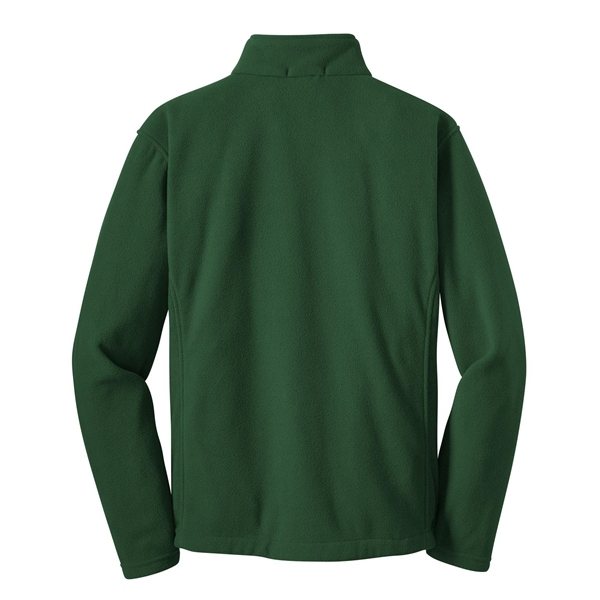 aerial view a forest green port authority fleece jacket - mens, image 6 of 6