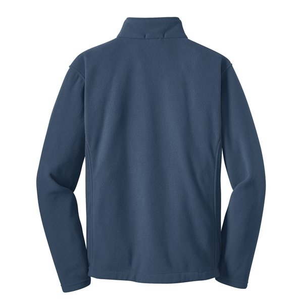 aerial view a insignia blue port authority fleece jacket - mens, image 6 of 6