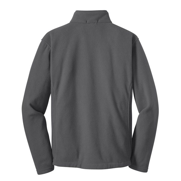 aerial view a iron grey port authority fleece jacket - mens, image 6 of 6