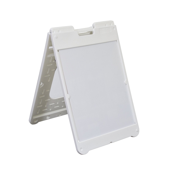 aerial view a white simpo sign ii a - frame kit (single - sided), image 2 of 6