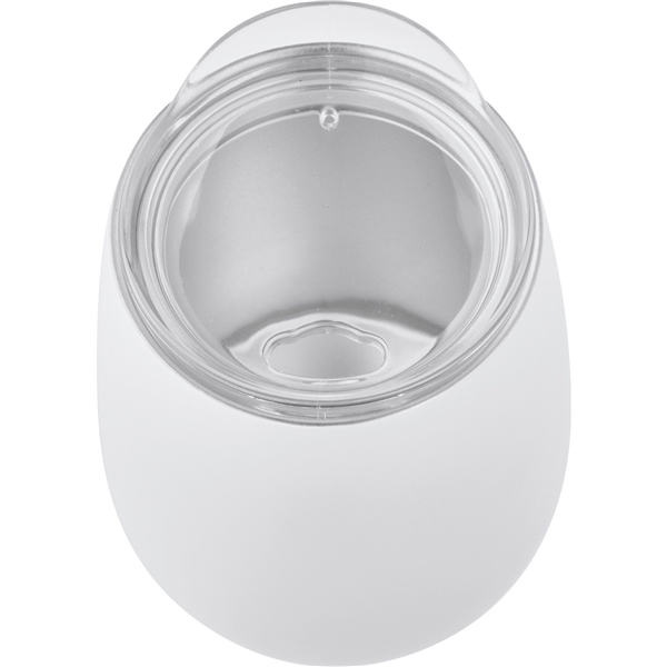 aerial view a white neo vacuum insulated stainless steel cup - 10 oz., image 3 of 3