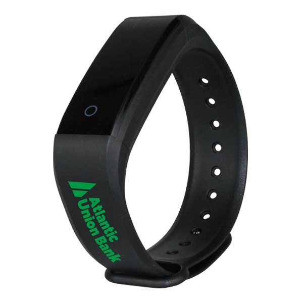 aerial view a black activity tracker wristband 2.0, image 3 of 4