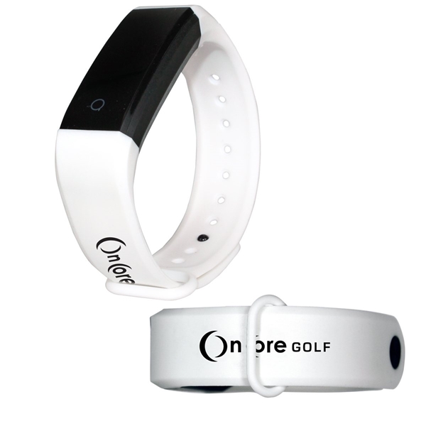 aerial view a white activity tracker wristband 2.0, image 3 of 3