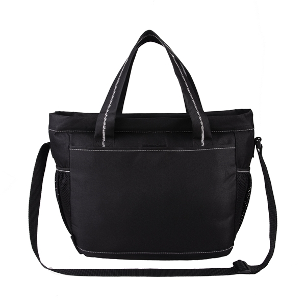 aerial view a black/turquoise black / turquoise gemline peekaboo diaper kit, image 3 of 7