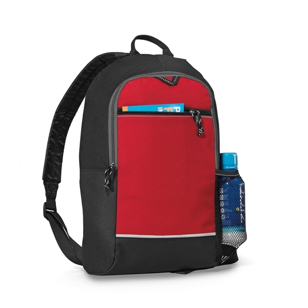 aerial view a red essence backpack, image 2 of 6