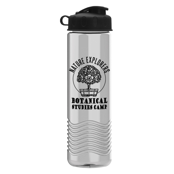 Promotional Wave Tritan® Bottle with Flip Lid - 24 oz