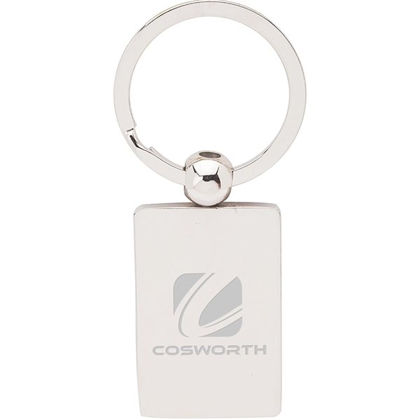 aerial view a chrome perspective v keyring, image 2 of 5