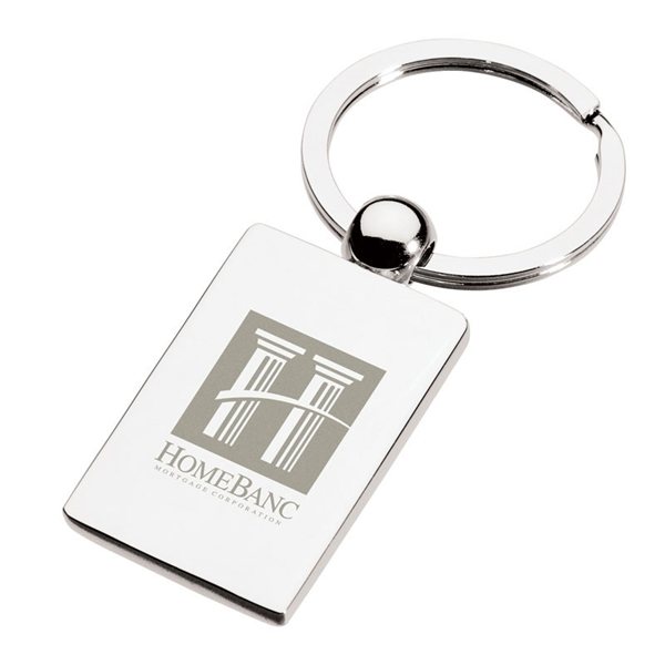 aerial view a chrome perspective v keyring, image 3 of 5