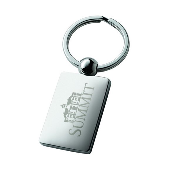 aerial view a chrome perspective v keyring, image 4 of 5