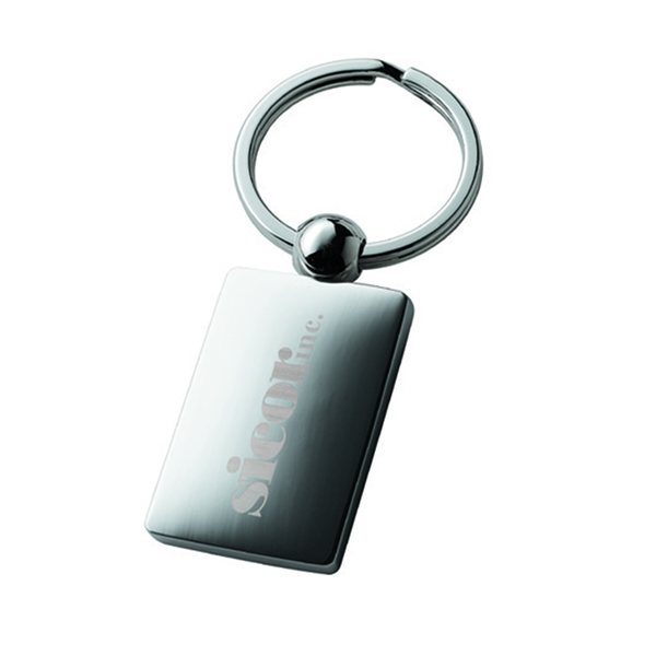 aerial view a chrome perspective v keyring, image 5 of 5