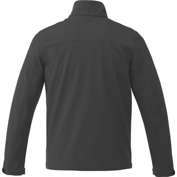 aerial view a grey storm (991) mens maxson softshell jacket, image 2 of 7