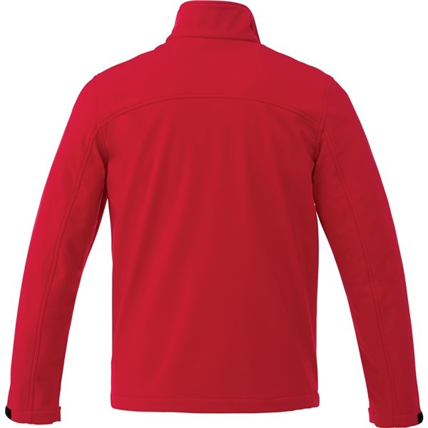aerial view a team red (358) mens maxson softshell jacket, image 2 of 4