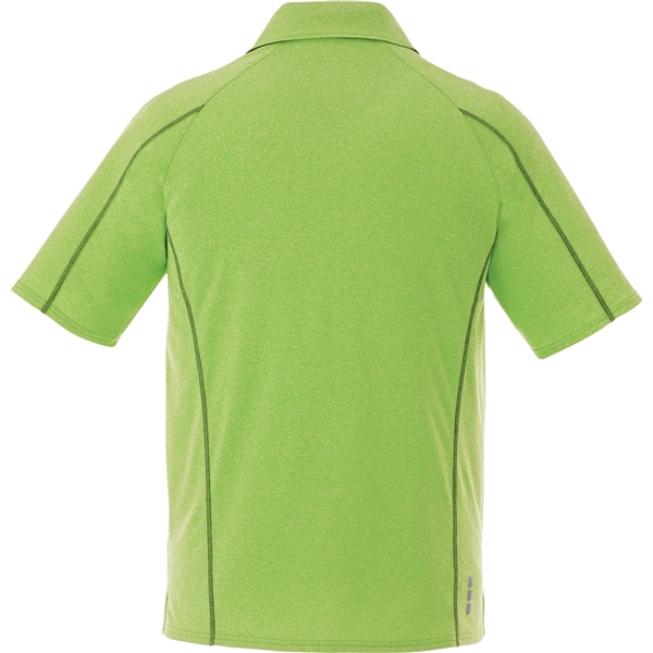 aerial view a apple heather/black smoke (653) mens macta short sleeve polo, image 2 of 4