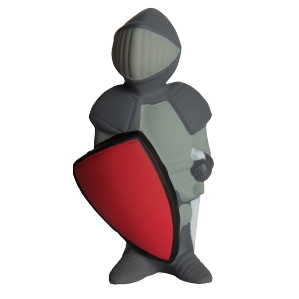 aerial view a gray/red knight stress reliever, image 2 of 7