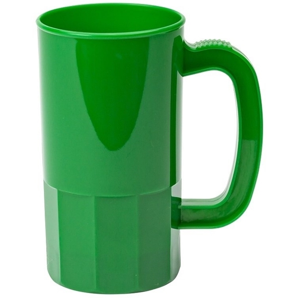 aerial view a kelly green 14 oz single wall beer stein - 14 oz., image 2 of 3