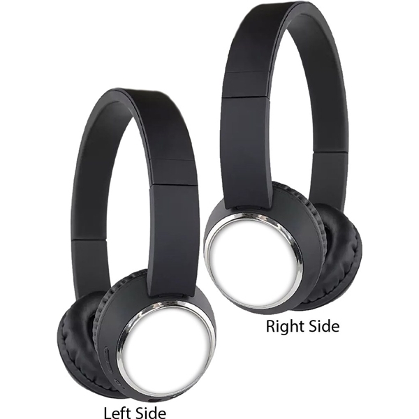 aerial view a black beebop(tm) wireless headphones, image 2 of 7