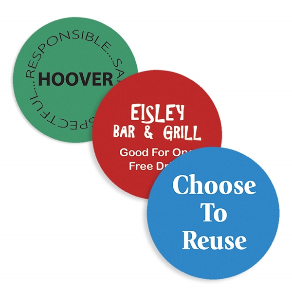 aerial view a group of 1.125 round junior plastic token, image 2 of 2