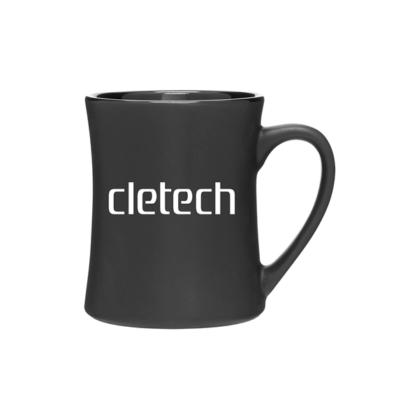 aerial view a black 15 oz bedford mug - black, image 2 of 5