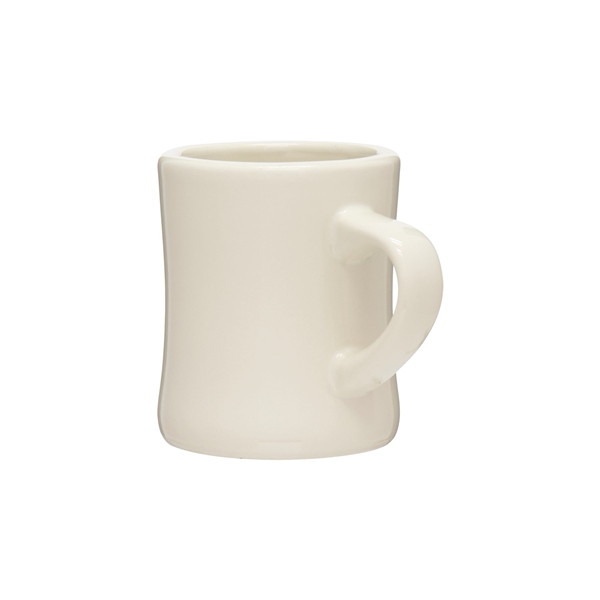 aerial view a natural 10 oz diner mug - natural, image 3 of 5