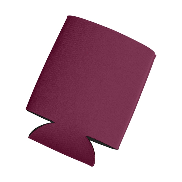 aerial view a burgundy kan tastic foam pocket can holder, image 3 of 4