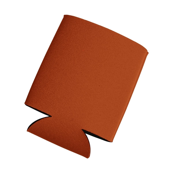 aerial view a burnt orange kan tastic foam pocket can holder, image 3 of 4