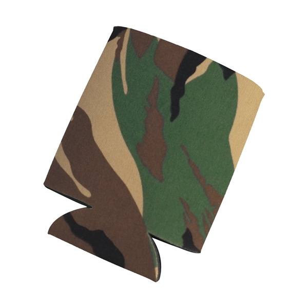 aerial view a camouflage kan tastic foam pocket can holder, image 3 of 4