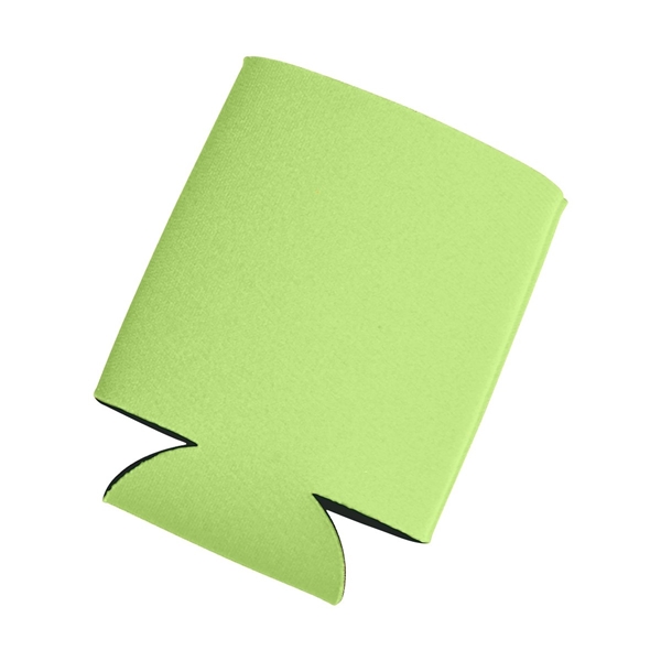 aerial view a neon green kan tastic foam pocket can holder, image 3 of 4
