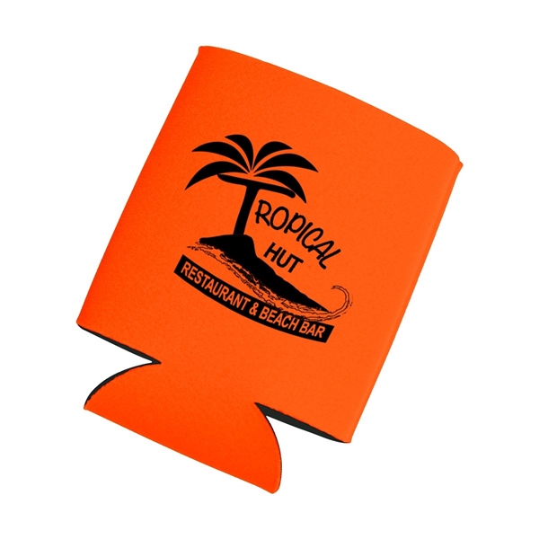 aerial view a orange kan tastic foam pocket can holder, image 4 of 4