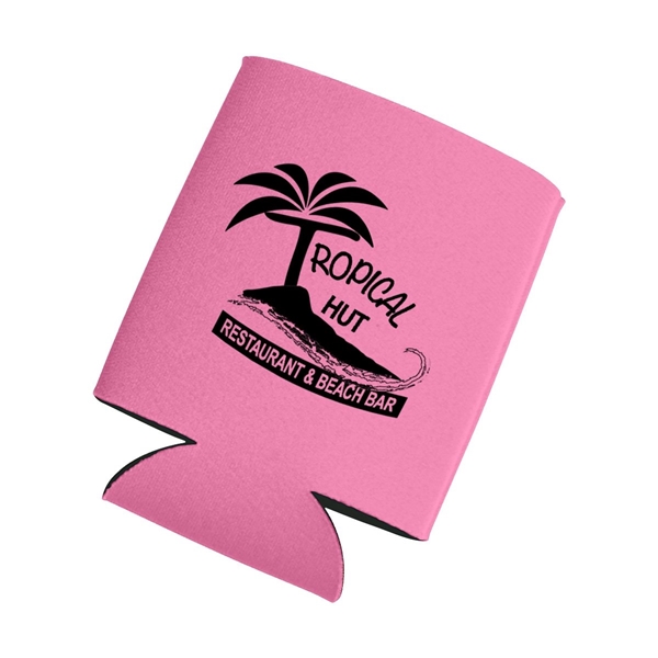 aerial view a pink kan tastic foam pocket can holder, image 4 of 4