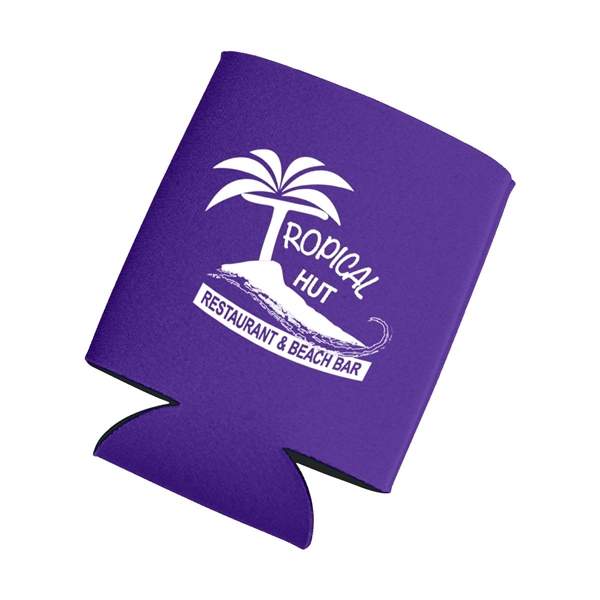 aerial view a purple kan tastic foam pocket can holder, image 4 of 4