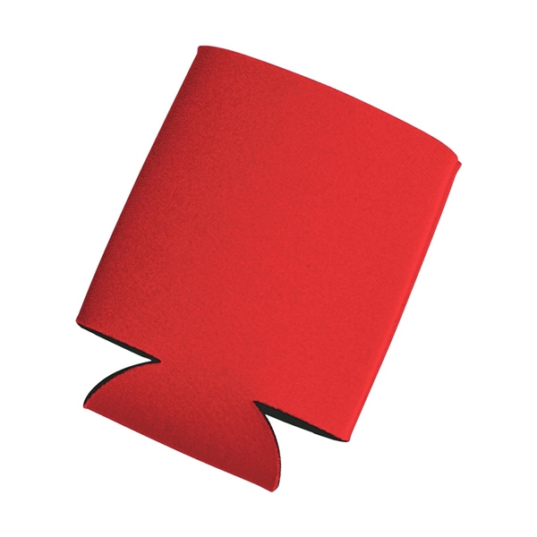 aerial view a red kan tastic foam pocket can holder, image 3 of 4