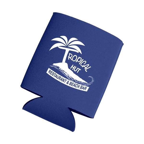 aerial view a royal blue kan tastic foam pocket can holder, image 4 of 4