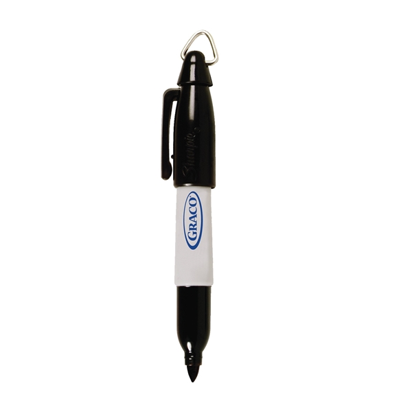 Keychain Marker Promotional Sharpie® Black Mini Keychain Marker Pen Black