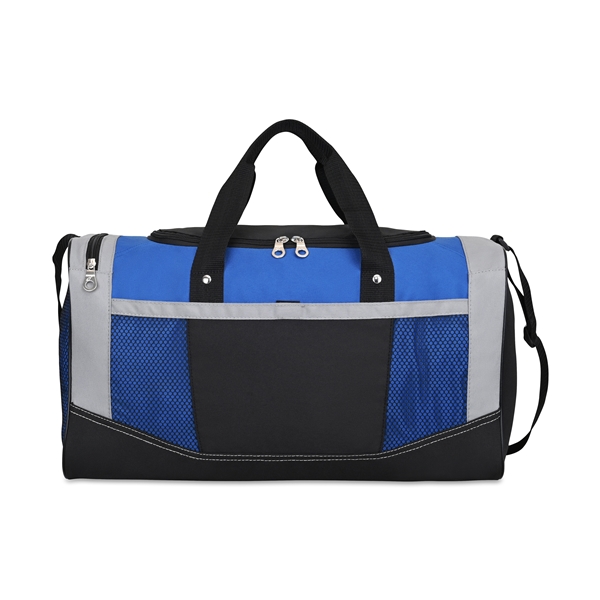 aerial view a royal blue polyester multifunction flex sport bag royal / black, image 2 of 5